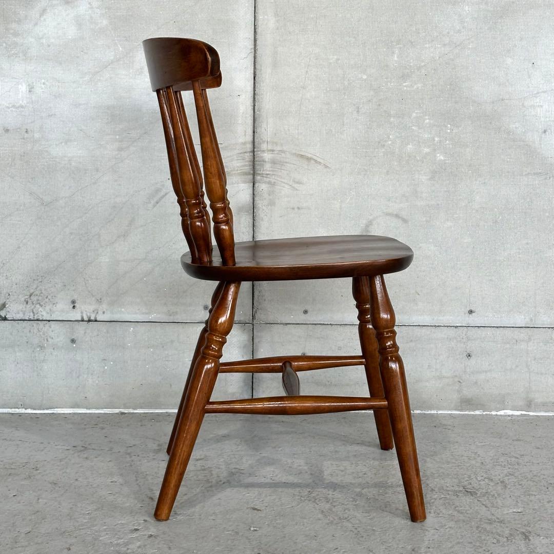 ★80s★ オールウッド 木製 スピンドル ウィンザーチェア ダイニングチェア