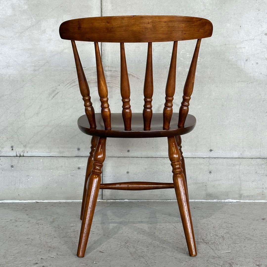 ★80s★ オールウッド 木製 スピンドル ウィンザーチェア ダイニングチェア