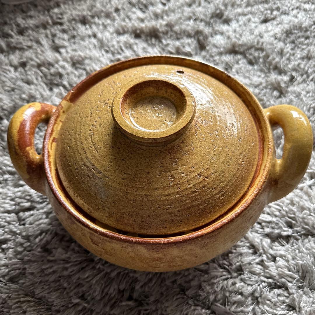 １回だけ使用長谷園　みそ汁鍋　大　約3〜4人用　土鍋