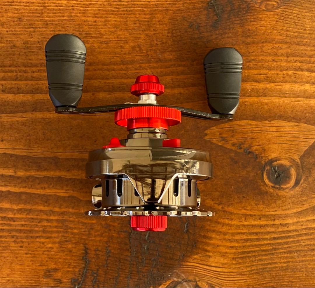 穴釣りセット　アイスフィッシング　穴釣りロッド　天然木グリップ　　タイコリール