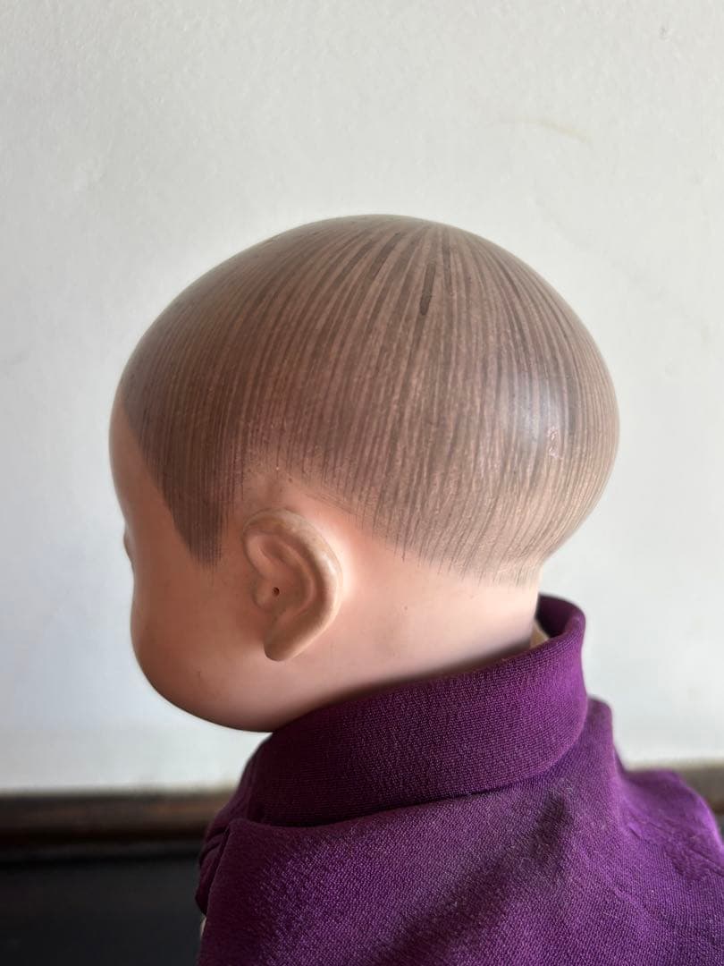 市松人形 竹内益次郎　吾妻人形　日本人形　大正　レトロ　約39cm 骨董　訳あり