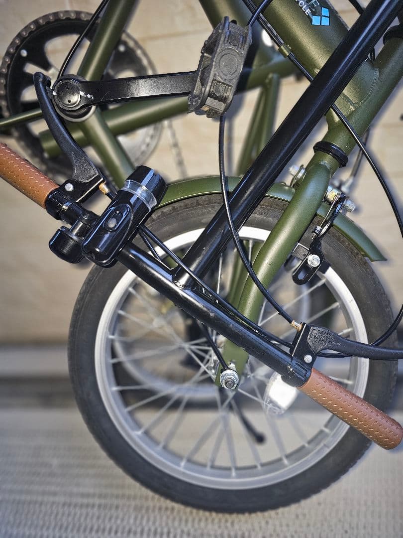 AIJYU 16インチ折りたたみ自転車 SK-16 黒 軽量 コンパクト