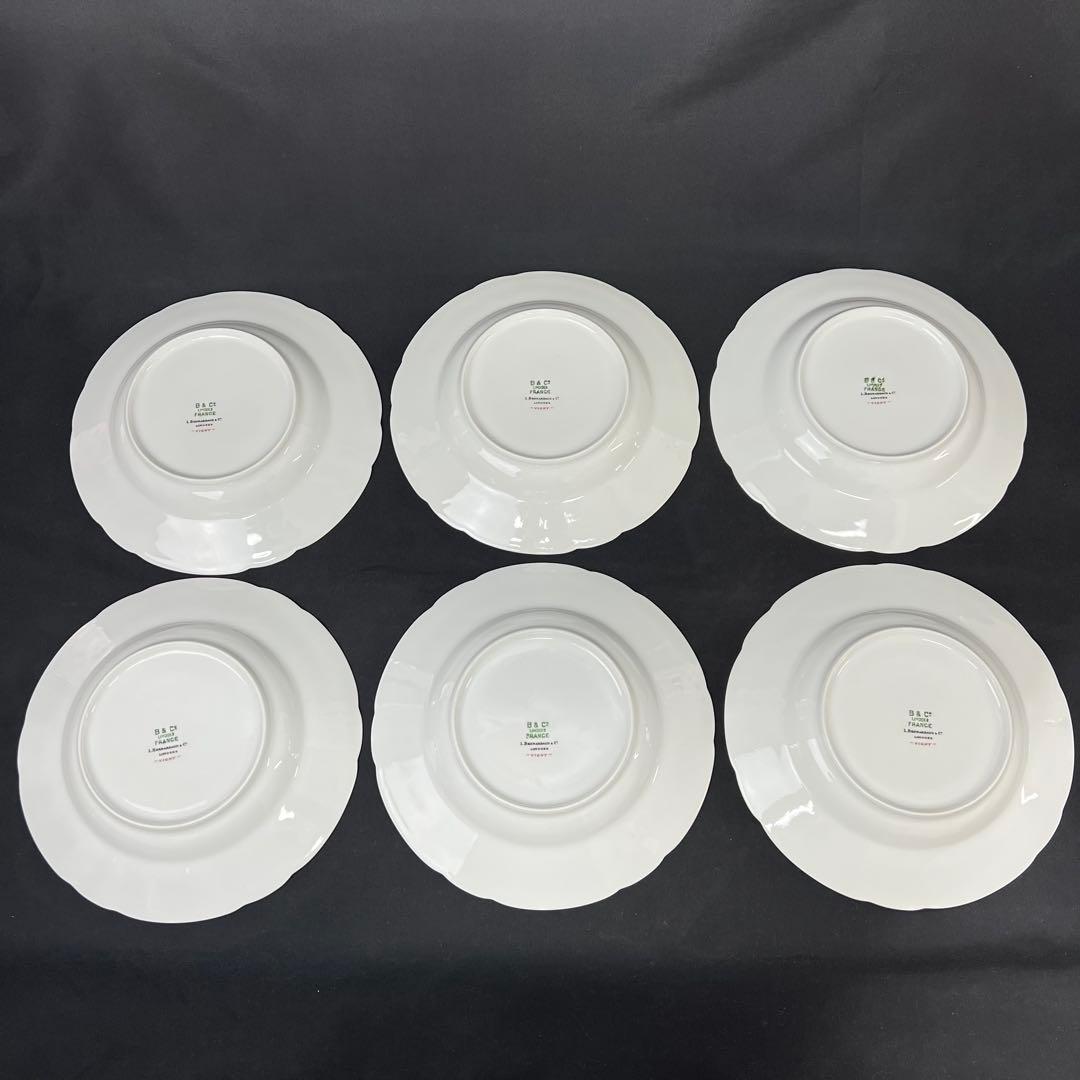 ベルナルド リモージュ VIGNY ヴィニー スーププレート 6枚　廃盤　希少