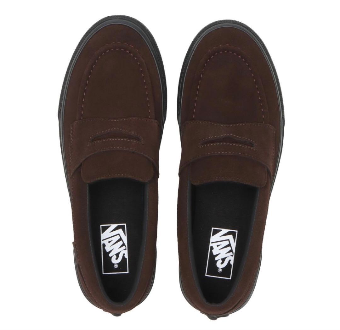 VANS ローファー BROWN/BLACK