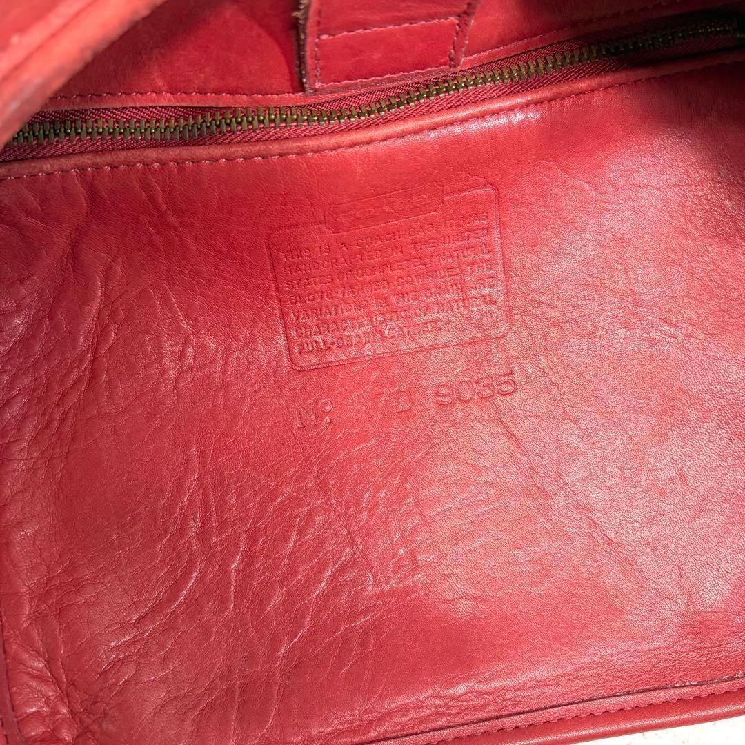 バッグ VINTAGE OLD COACH ERGO SHOPPER RED BAG