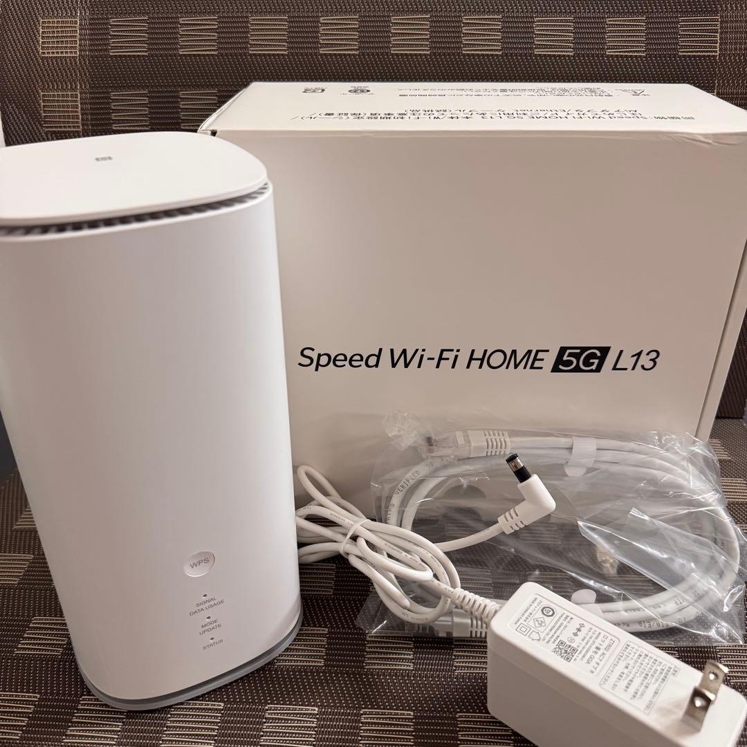 送料込み☆Speed Wi-Fi  5G＊L13 無線LANルーター☆白