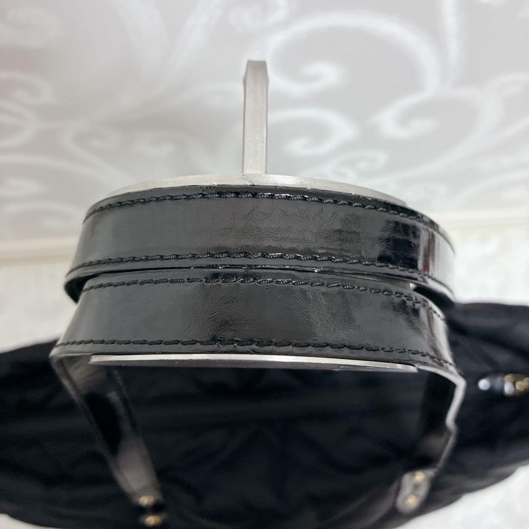 【美品】ローレンラルフローレン キルティング トートバッグ 金ロゴ ミニポーチ