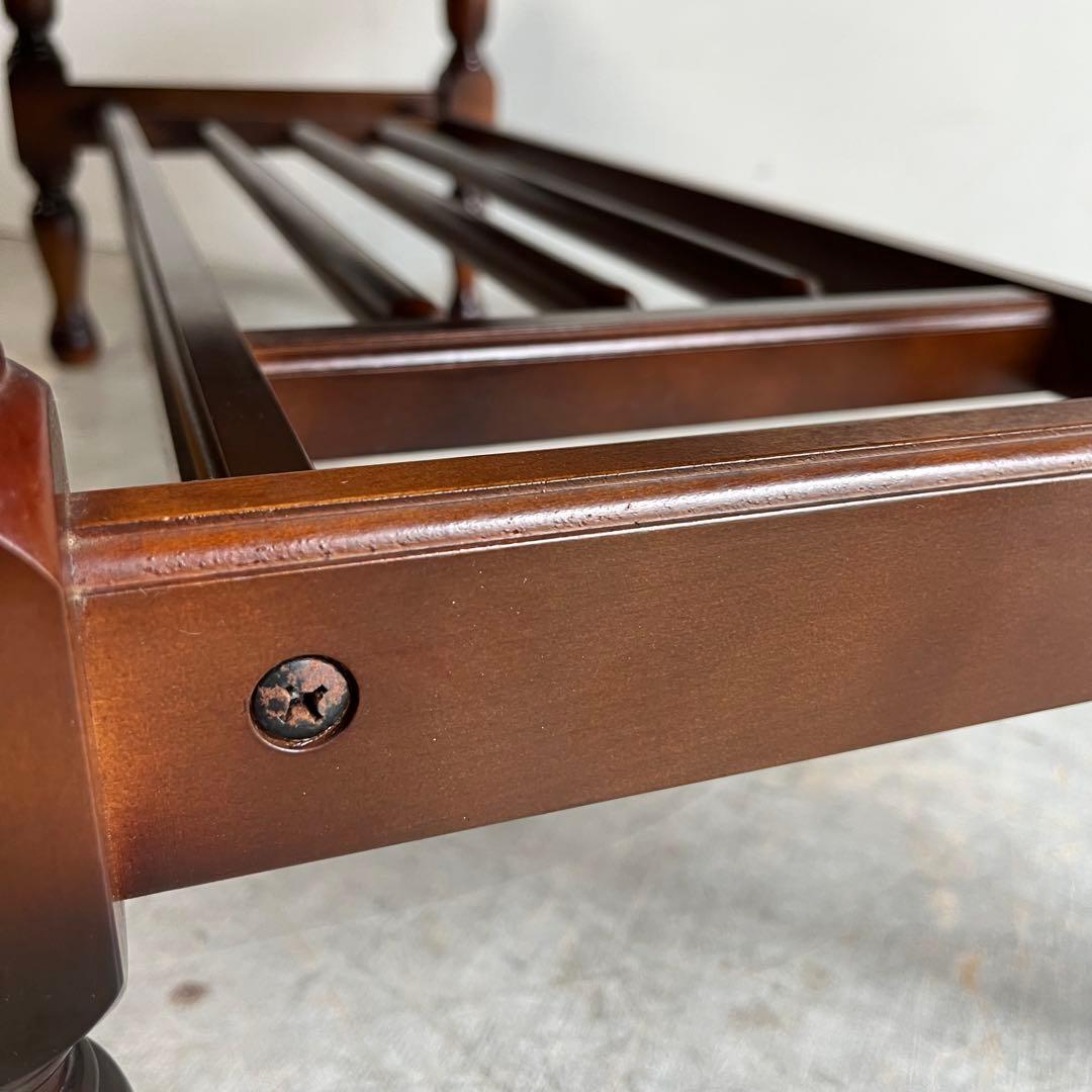 アンティーク オールド カリモク センターテーブル 大理石調 レトロ z512