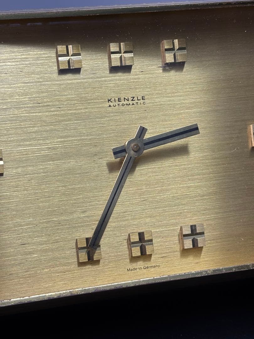 【稼働品】キンツレ KIENZLE ヴィンテージ置き時計 オートマチック ドイツ