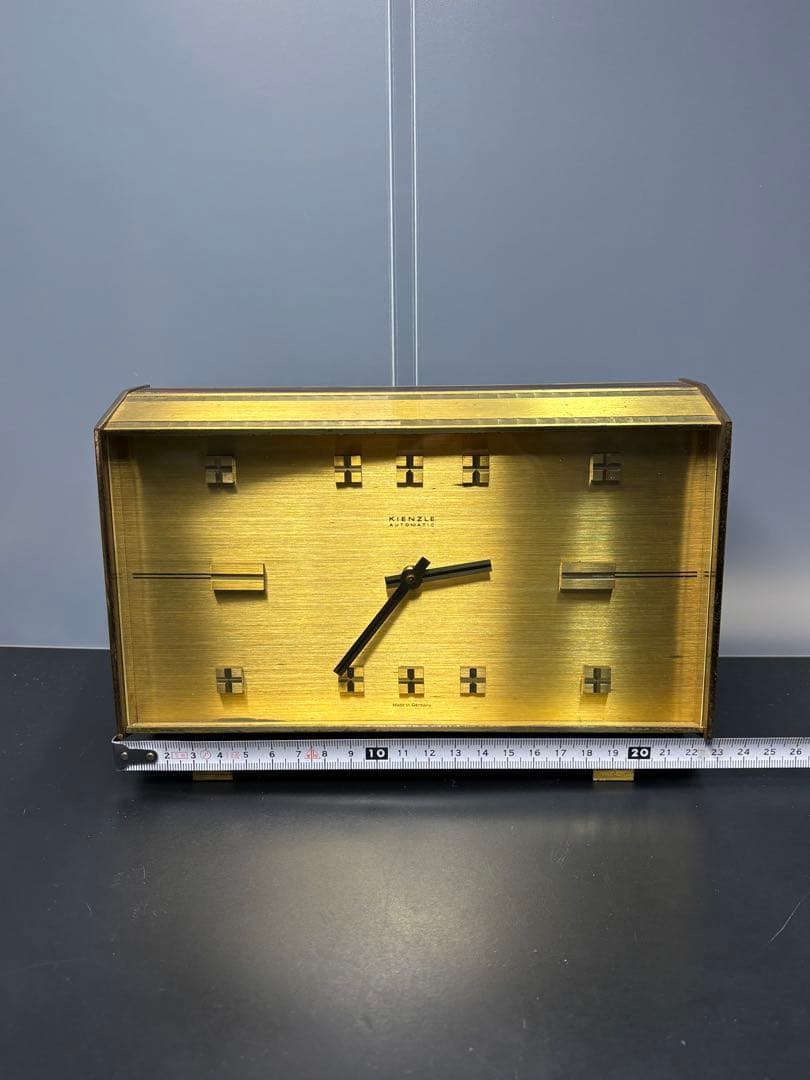 【稼働品】キンツレ KIENZLE ヴィンテージ置き時計 オートマチック ドイツ