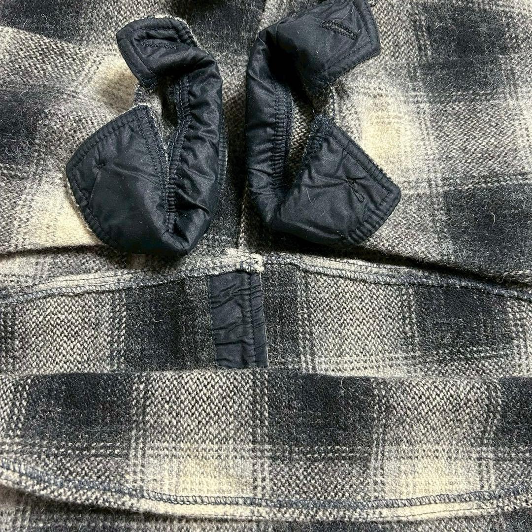 70s Melton USA製 CPO ネルシャツ オンブレ シャドー チェック