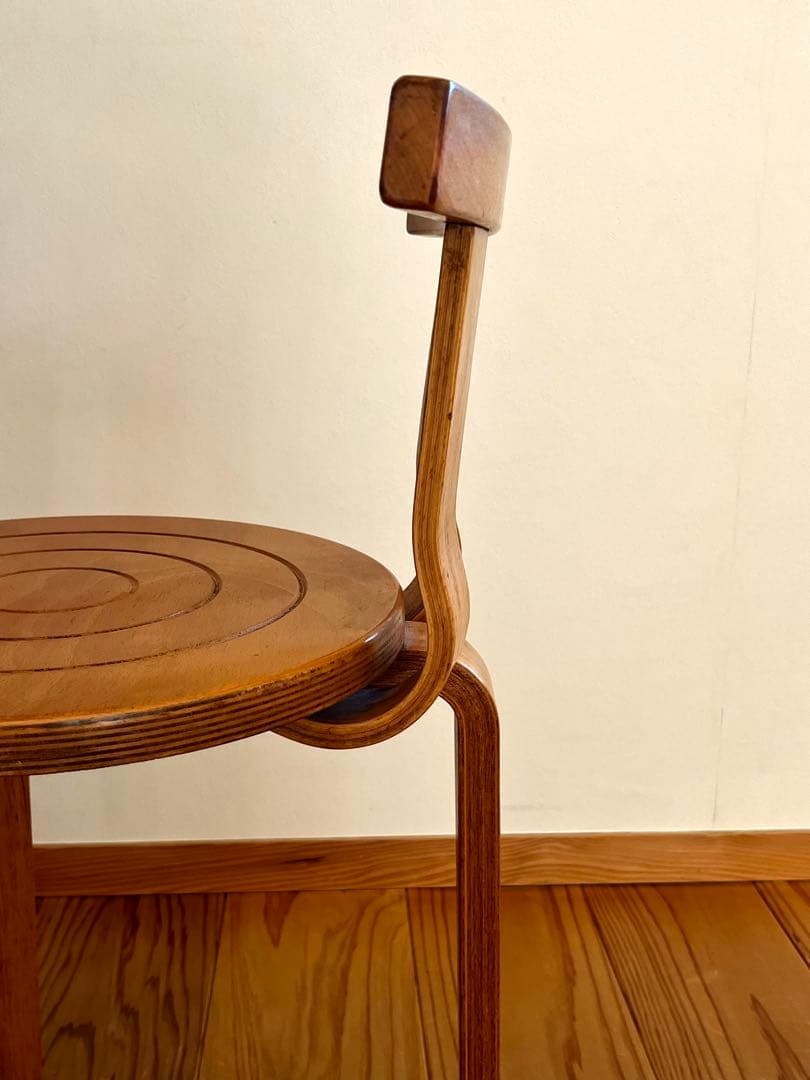 曲げ木スツール　送料込み