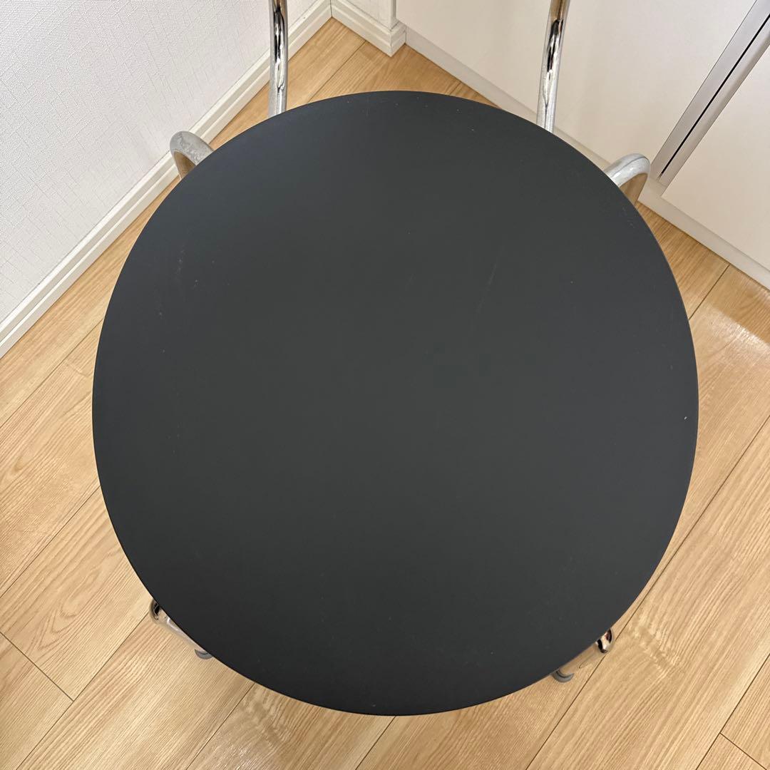 スチールチェア・樹脂座（ダークグレー）４８×５０×８２（座面高４６）ｃｍ