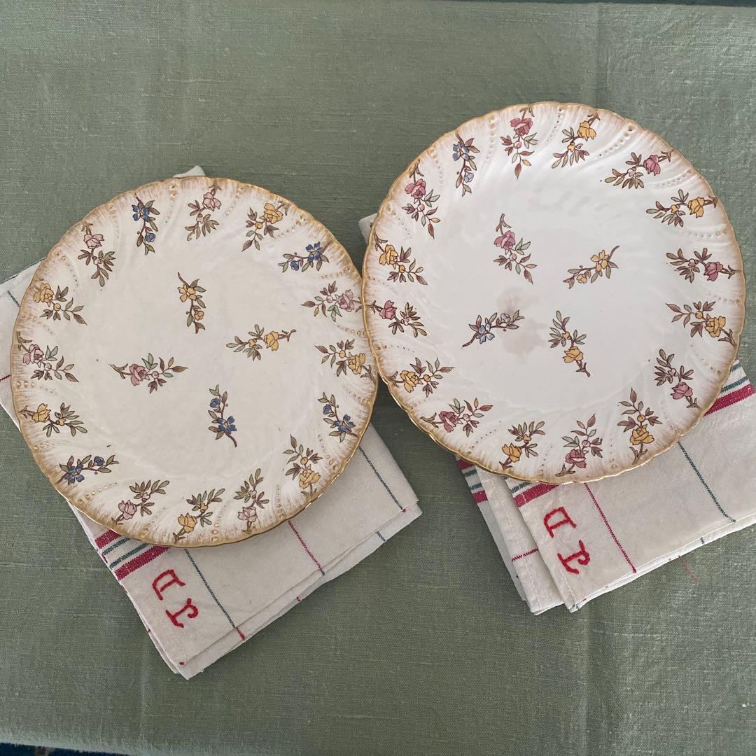 Sarreguemines　ルイ15世　プレートセットフランスアンティーク【C】