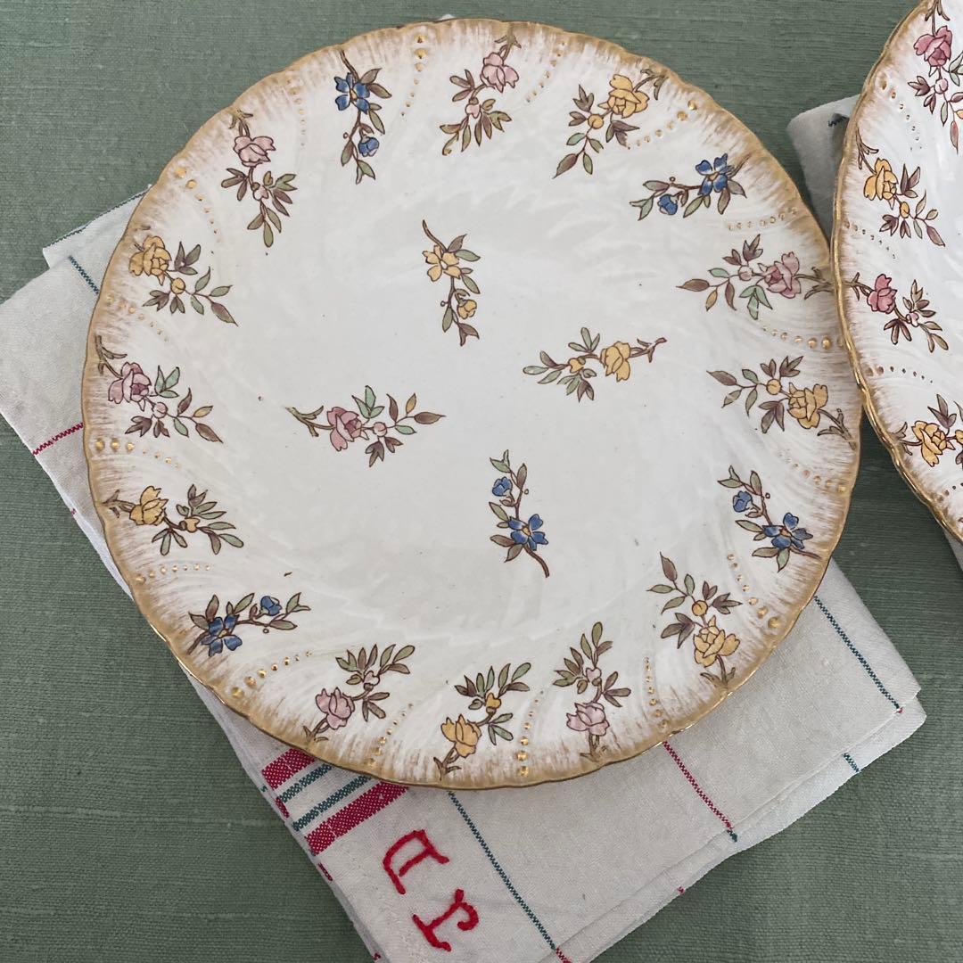 Sarreguemines　ルイ15世　プレートセットフランスアンティーク【C】