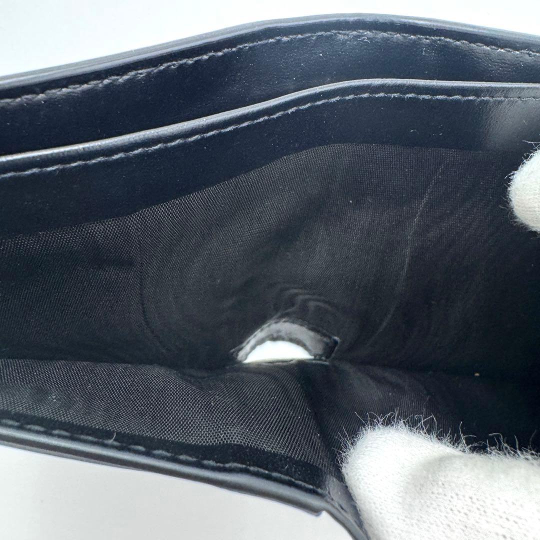 【美品】サンローラン 2つ折り財布 小銭入れ付 YSL 610193 ブラック