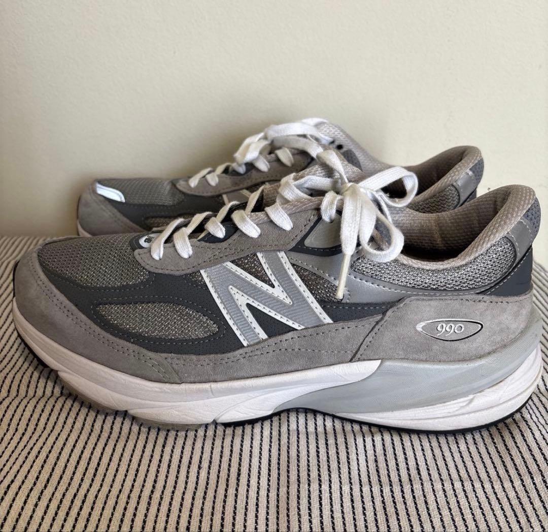 靴 New Balance 990V6 \"Gray\" 27.5 Width 2E