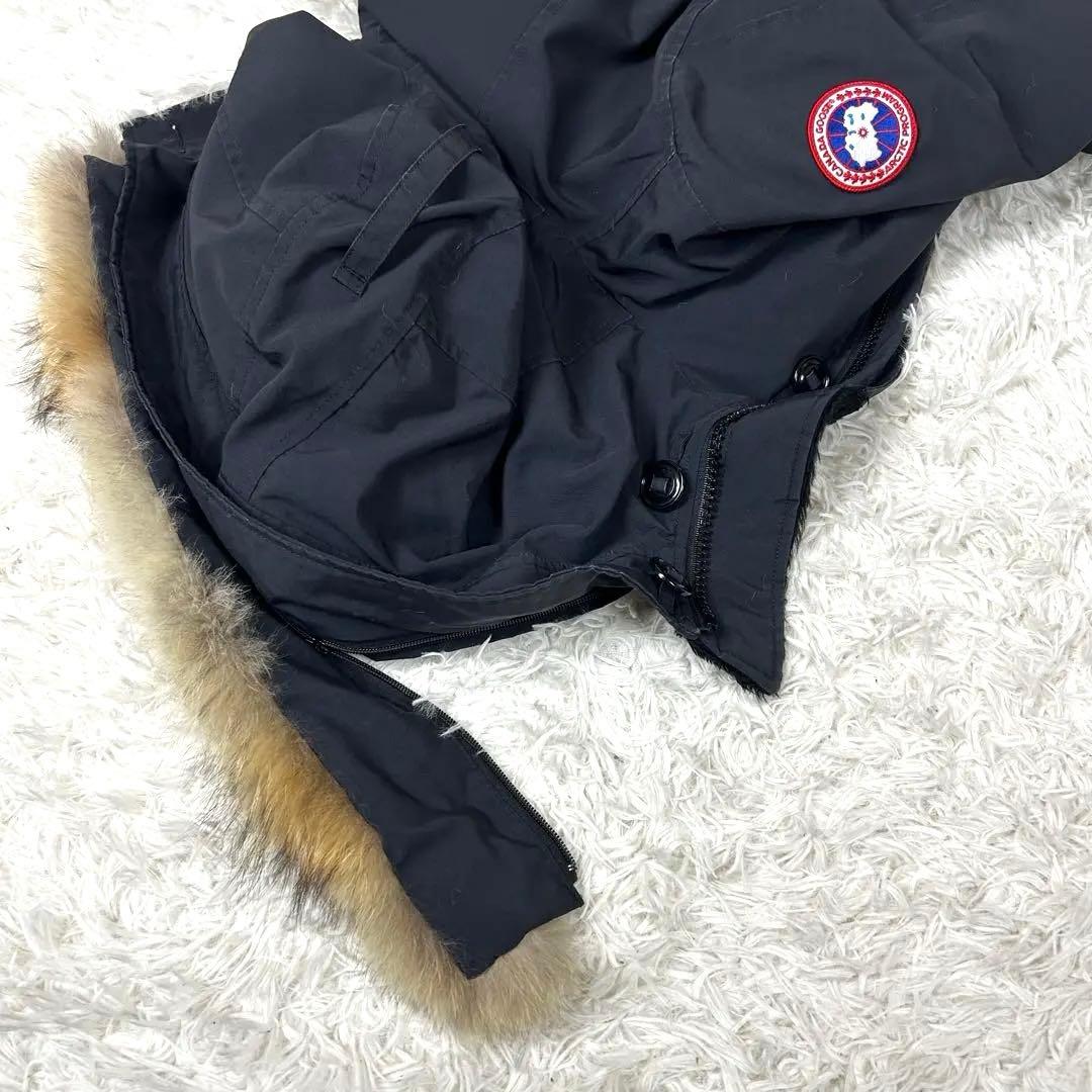 【定番】カナダグース ブロンテ ダウンジャケット コヨーテファー ネイビー S