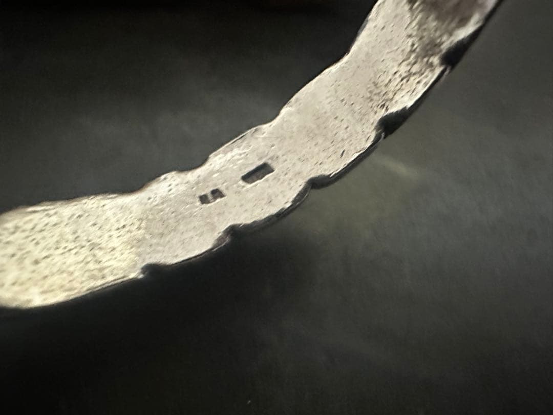 激渋　希少　ヴィンテージ　バングル　トライアングル　シルバー　925 ナバホ