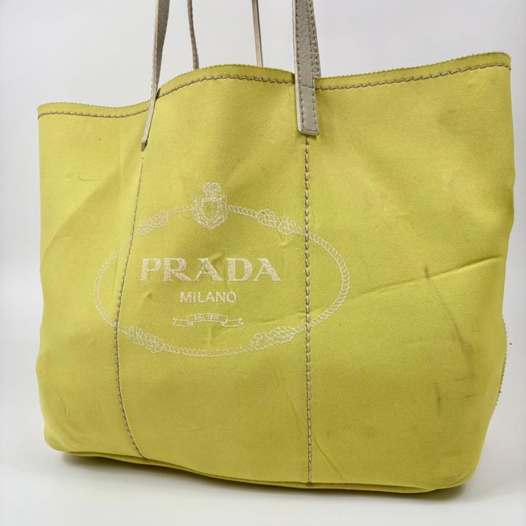 PRADA トートバッグ ロゴ ショルダー A4可 レッド 157 プラダ