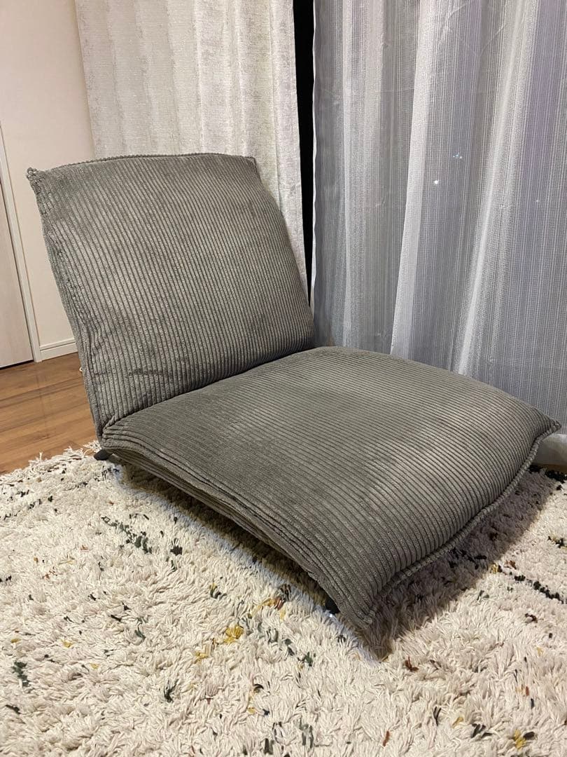 【再値下げ！】【１人用ソファ】コーデュロイ＆リクライニング付き