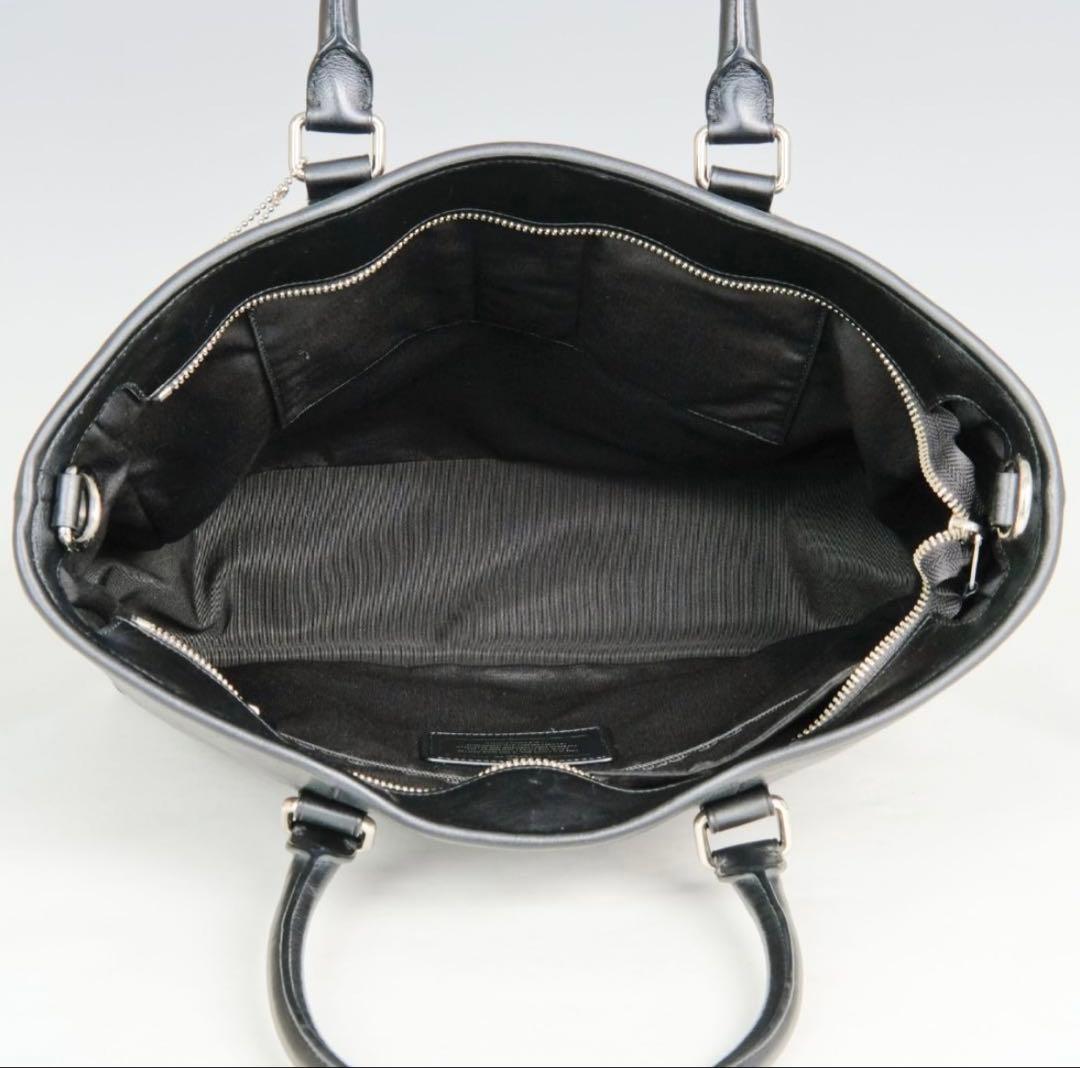 【美品】COACH トートバッグ ビジネスバッグ 黒 レザー メトロポリタン