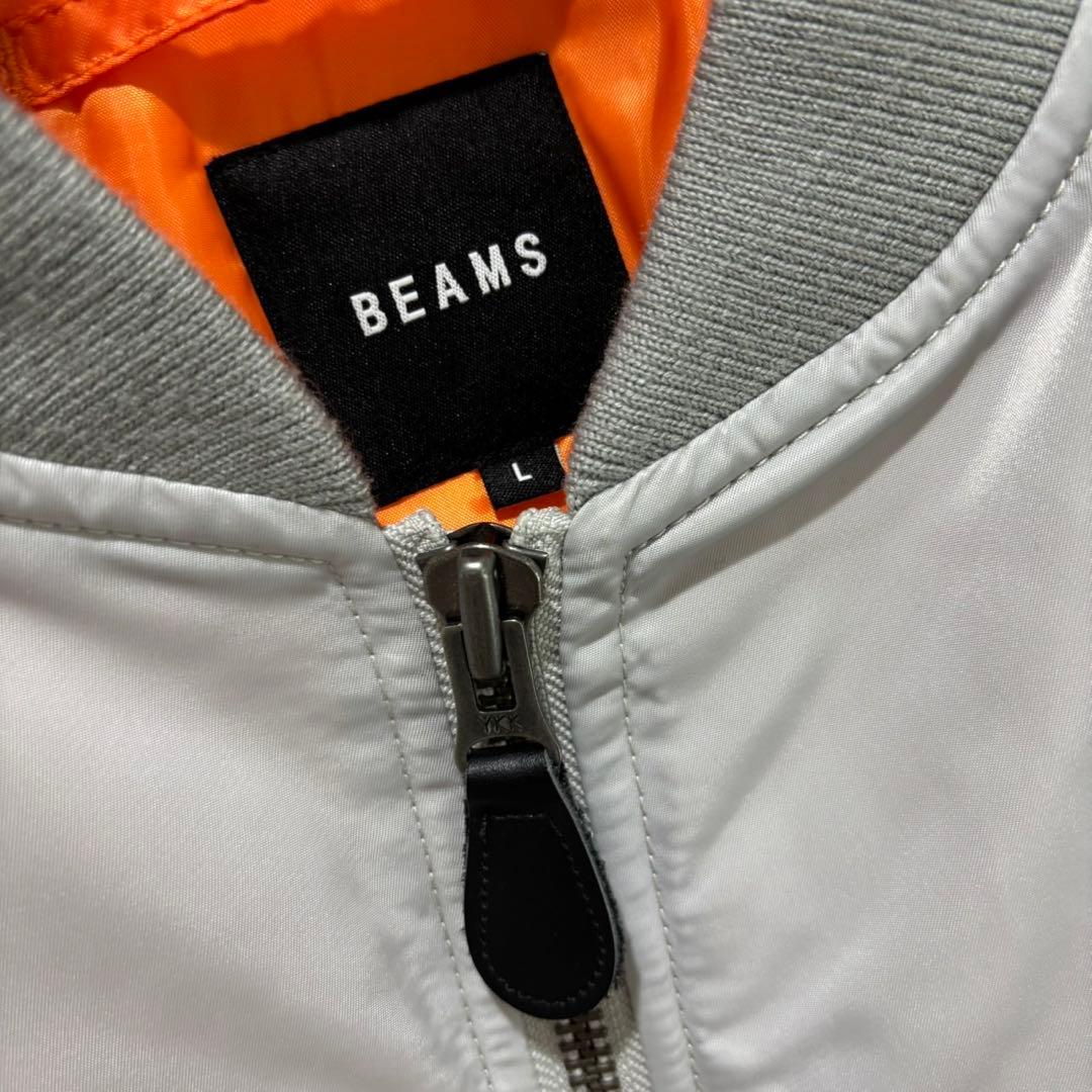 試着のみ✨ ビームス MA-1リラックスフィット フライトジャケット シルバー