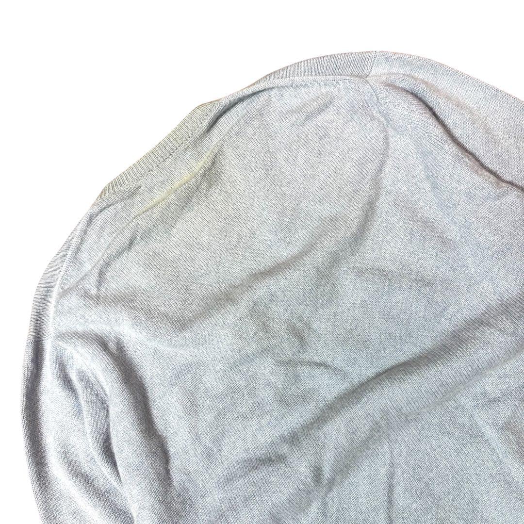 L相当 スコットランド製 ピュアカシミヤ100% ゴルフ柄 インターシャニット