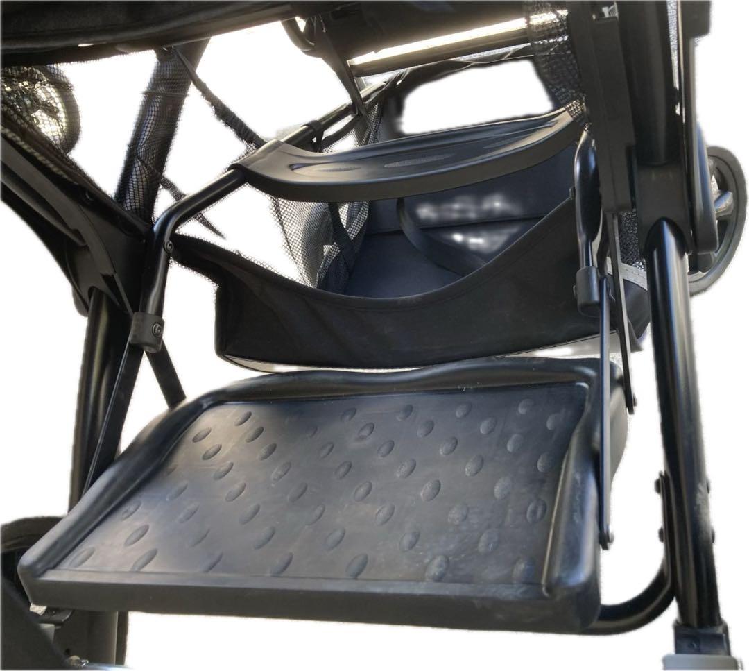 カトージ 二人乗りベビーカー 二人でゴーDX(レインカバー付き)