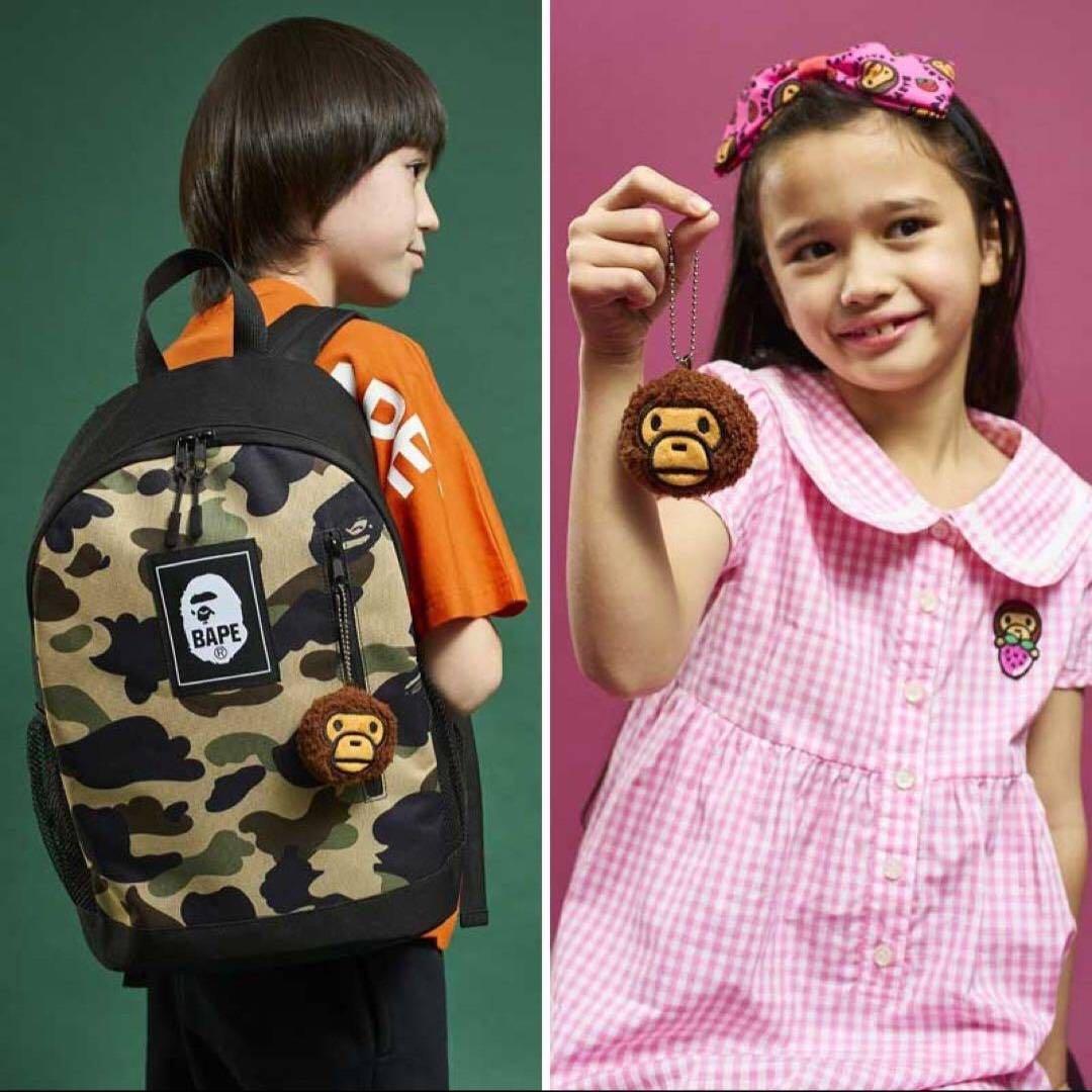 BAPE KIDS◆A BATHINGアベイシング エイプバックパック＆チャーム