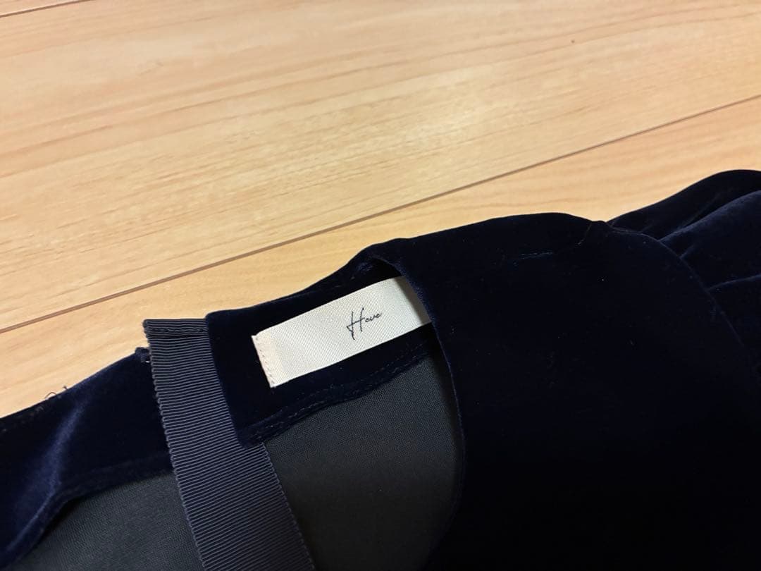 Heve へイヴ　ベロアバブリーブラウス