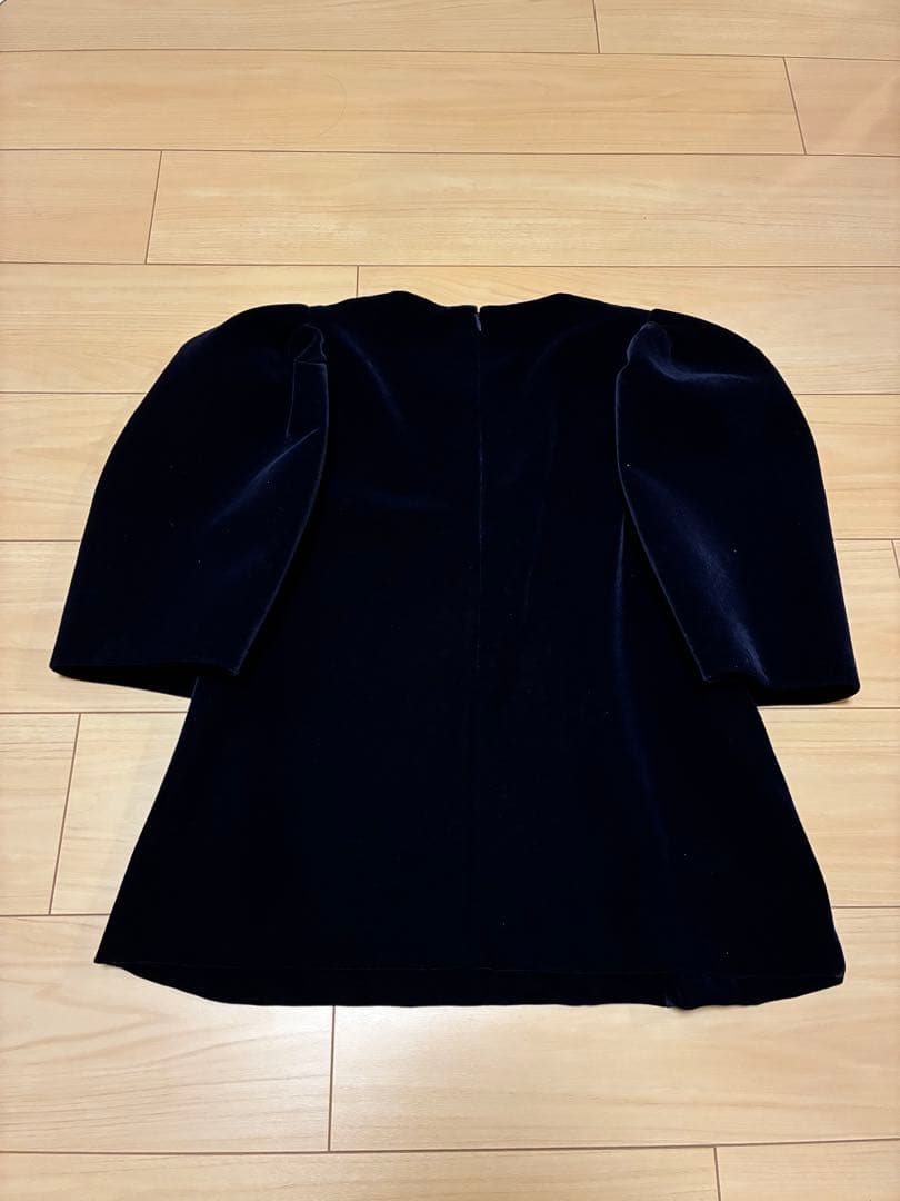 Heve へイヴ　ベロアバブリーブラウス