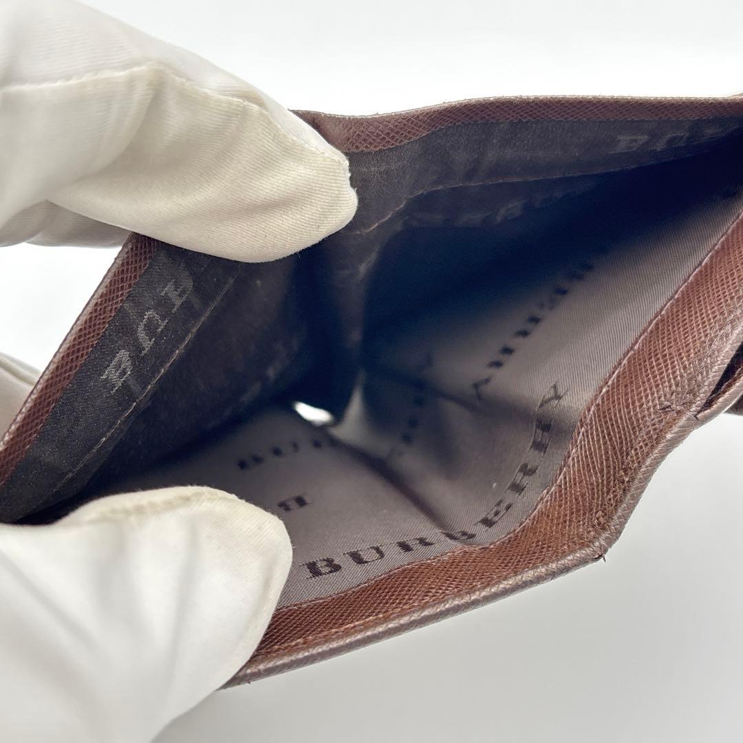 BURBERRY 二つ折財布 コンパクトウォレット ノヴァチェック レザー