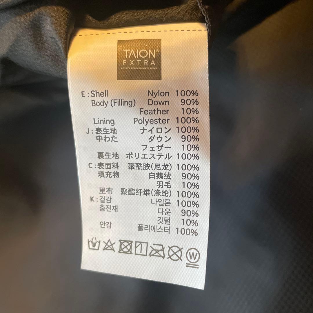 TAION ブラック キルティングジャケット ASIA S