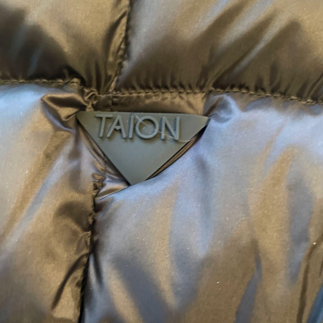 TAION ブラック キルティングジャケット ASIA S