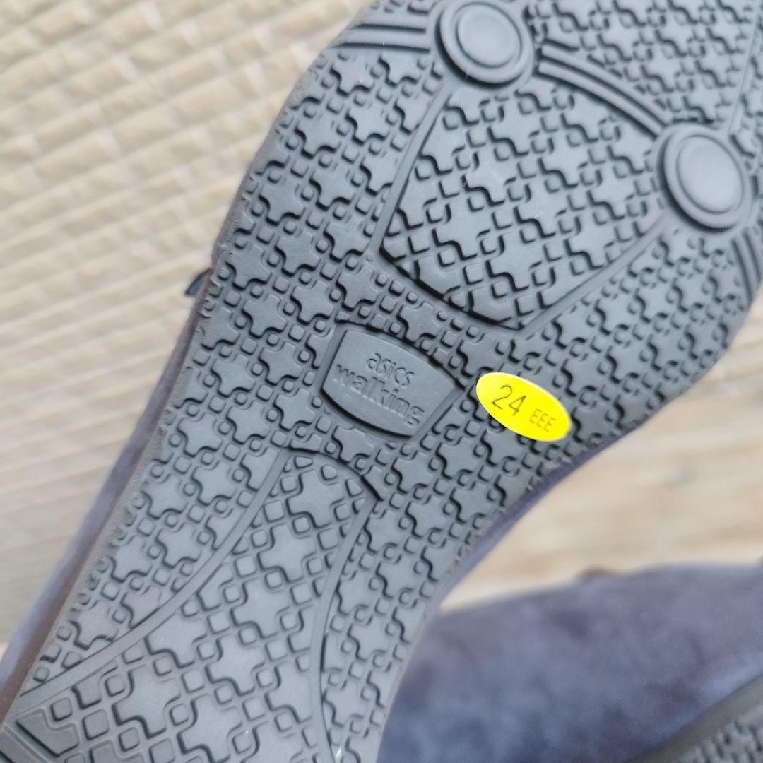 【新品タグ付】ペダラ 日本製 3E ストラップ パンプス 24cm スエード