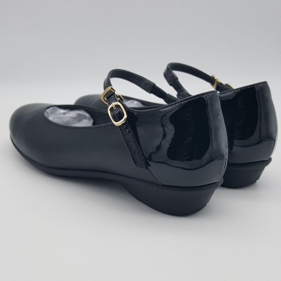 アシックス PEDALA レザー ストラップ付きパンプス コンフォートシューズ