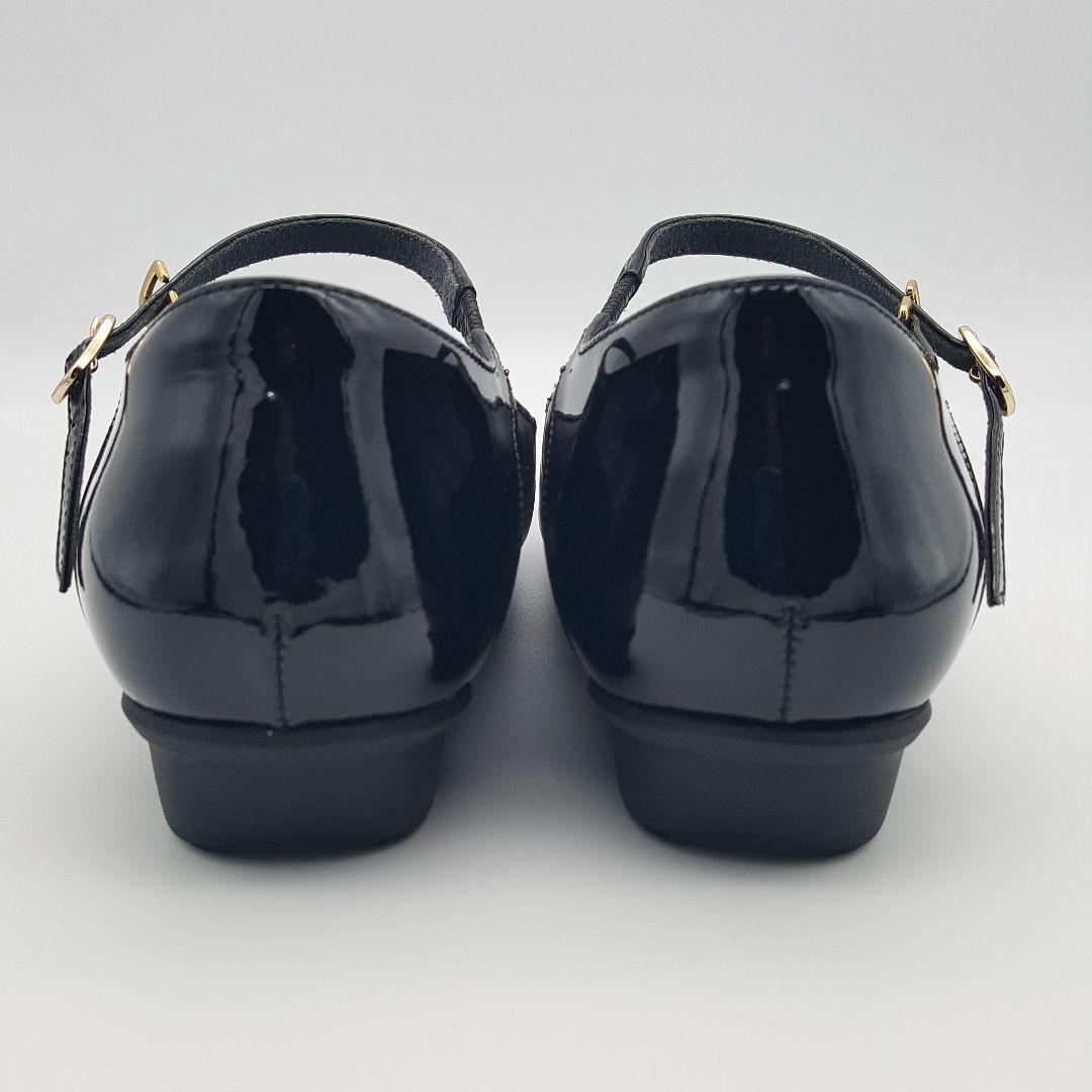 アシックス PEDALA レザー ストラップ付きパンプス コンフォートシューズ