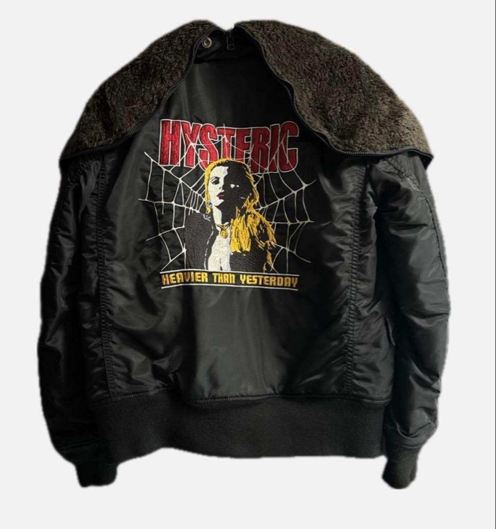 HYSTERIC ブラック MA-1ジャケット