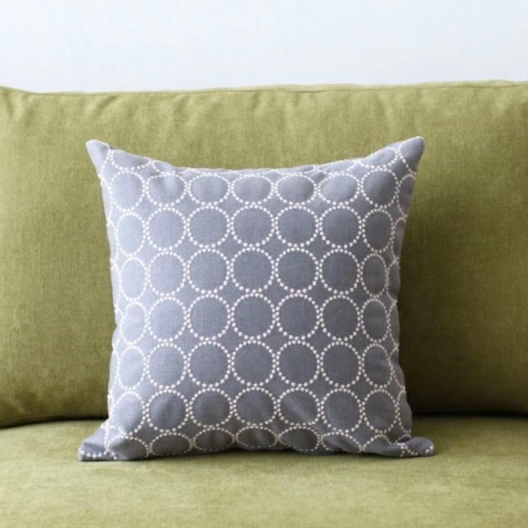 秋山木工 ミナペルホネン 45角クッション タンバリン dopグレー