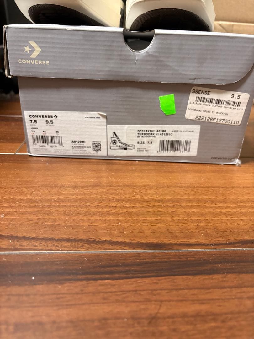 新品 RICK OWENS DRKSHDW CONVERSE TURBODRK