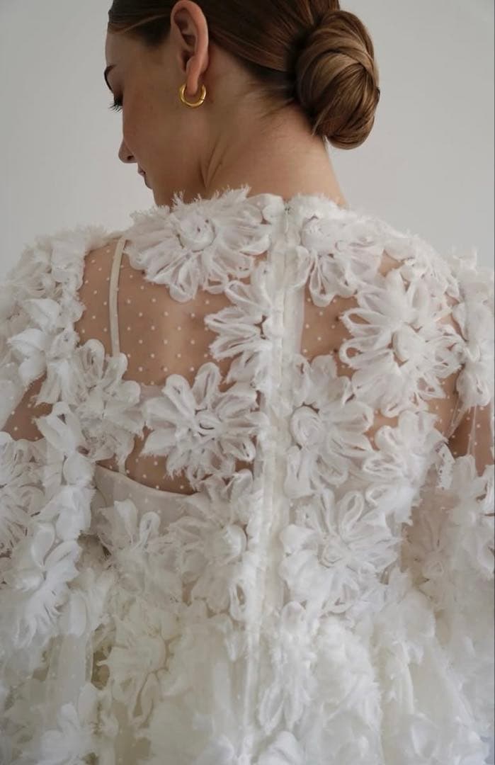 h*a様 Acka. flower peplum blouse ブランドタグ有