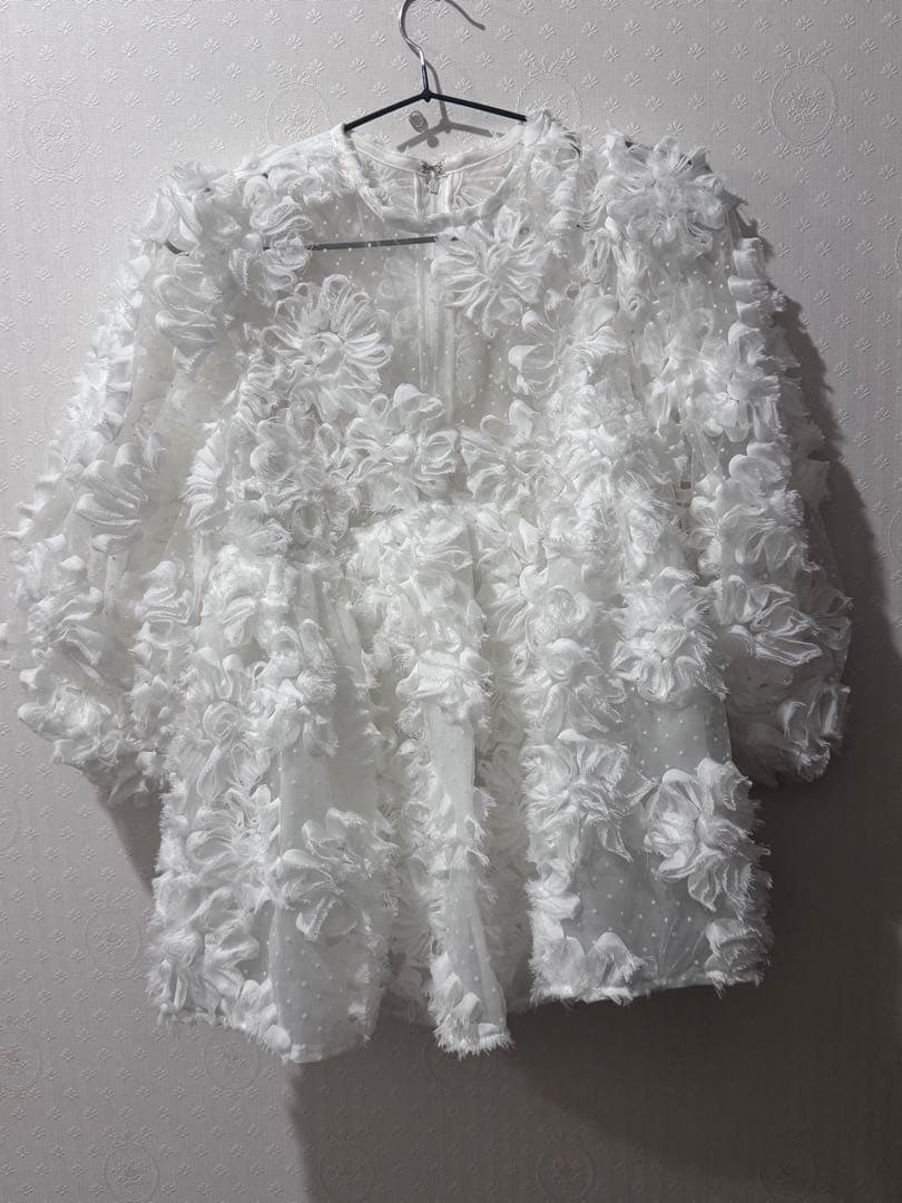 h*a様 Acka. flower peplum blouse ブランドタグ有