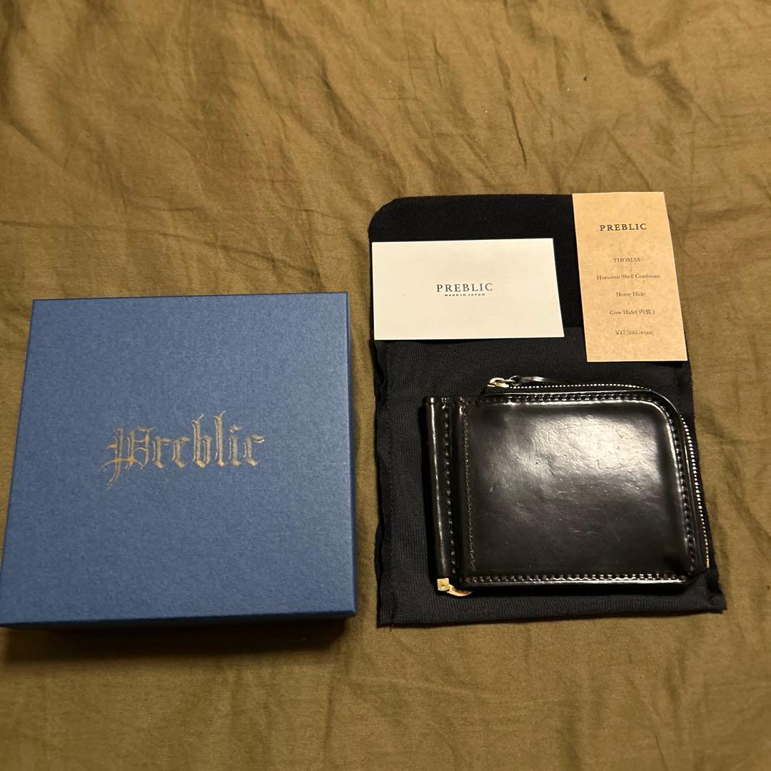 PREBLIC THOMAS シェルコードバン コンパクト Lファスナー財布