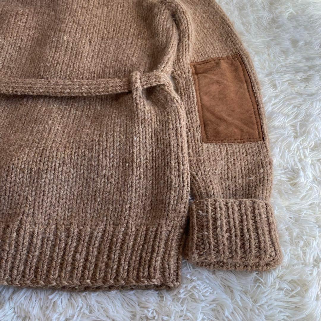 定価10万　希少　ラルフローレン　ハンドニットロングカーディガン　ダッフル　M