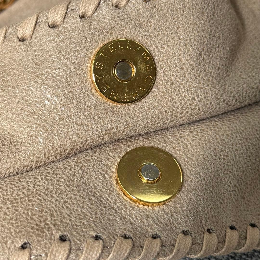 ステラ マッカートニー ファラベラ ミニ トートバッグ ベージュ ゴールド