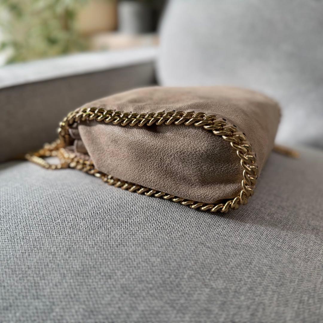 ステラ マッカートニー ファラベラ ミニ トートバッグ ベージュ ゴールド