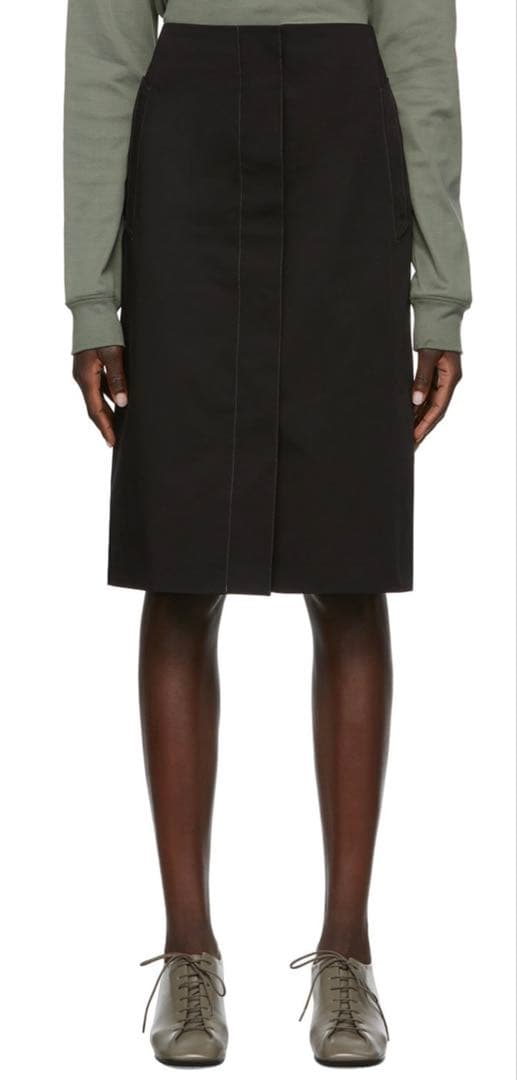 LEMAIRE 22AW ブラックスカート サイズ36