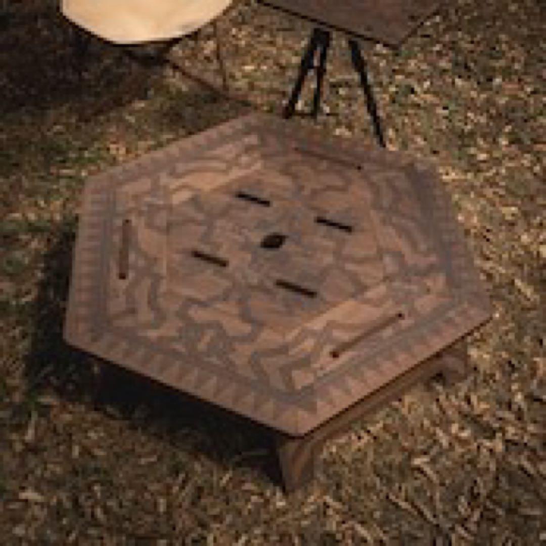 [The Arth ×oldmountain]柄兄弟　六角テーブルヘキサテーブル