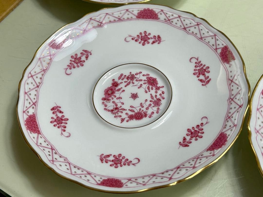 リモージュ　レイノー　インドの華　カップ&ソーサー5客　シュガーポットセット